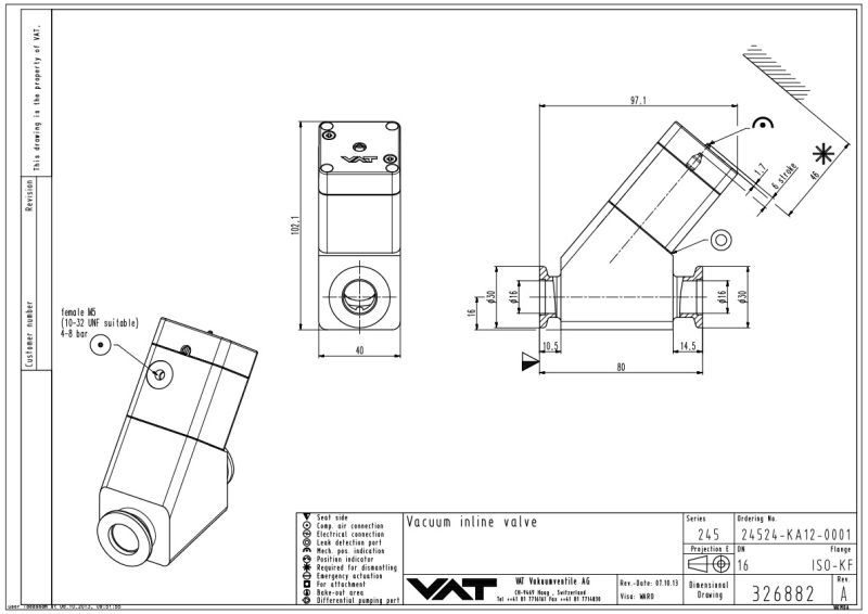 Inline Valve - VAT Valves