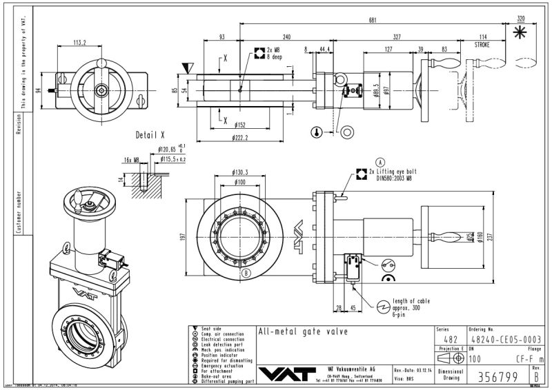 XHV All-Metal Gate Valve - VAT Valves