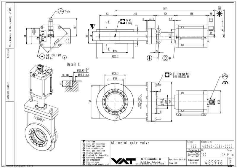 XHV All-Metal Gate Valve - VAT Valves