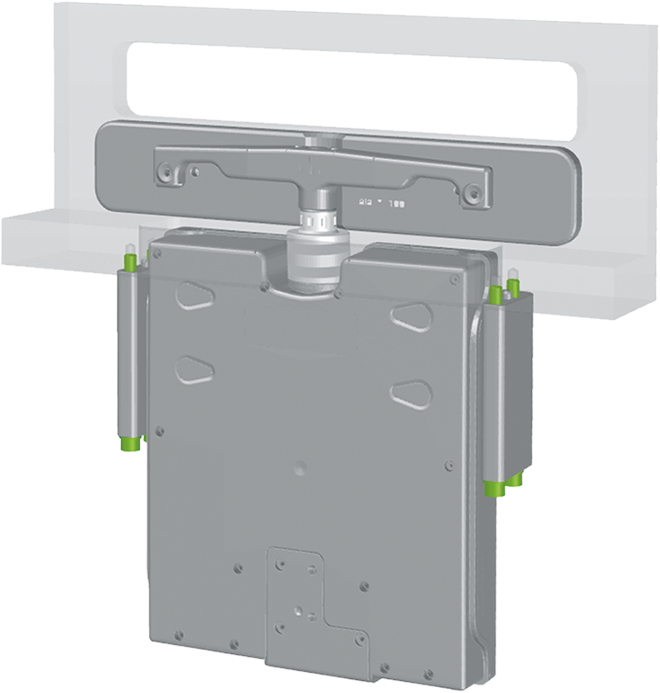 07.0 HV Transfer Door Insert with LINVAT - V-Type Mounting screws 4 x M8