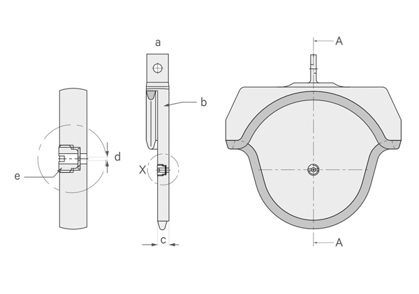 01.0 微型特高压带孔口闸阀 尺寸图 - 闸门小孔