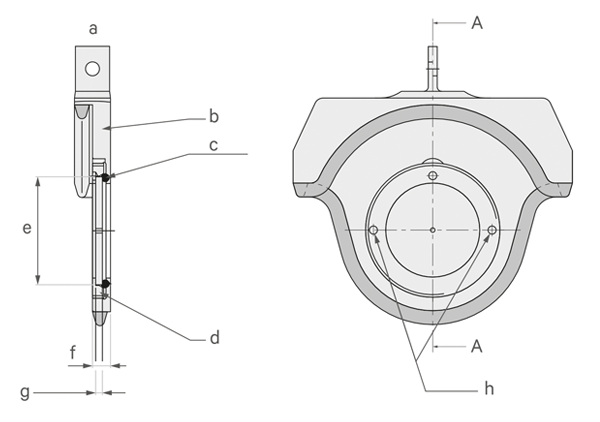 01.0 微型特高压带孔口闸阀 尺寸图 - 闸门中的标准孔