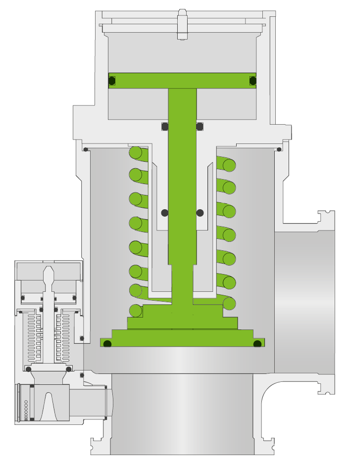 VAT 29.0 High Vacuum Angle Valve with Soft-Pump Function (DN 25