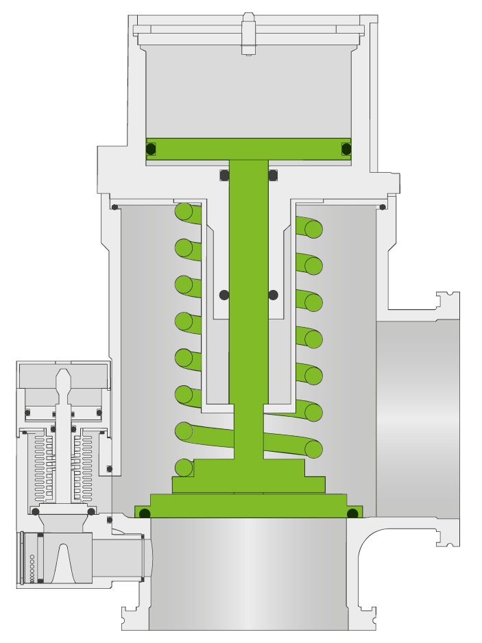 VAT 29.0 High Vacuum Angle Valve with Soft-Pump Function (DN 25